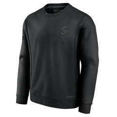 Seattle Kraken Fanatics Authentic Pro Road Fleece Sweatshirt - Black - NHL