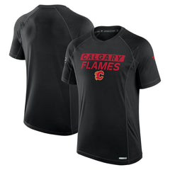 Calgary Flames Fanatics Authentic Pro Rink Tech T-Shirt - Black - NHL