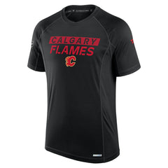 Calgary Flames Fanatics Authentic Pro Rink Tech T-Shirt - Black - NHL