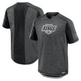 Los Angeles Kings Fanatics Authentic Pro Rink Performance T-Shirt - Heather Charcoal - NHL