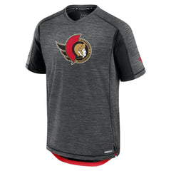 Ottawa Senators Fanatics Authentic Pro Rink Performance T-Shirt - Heather Charcoal - NHL