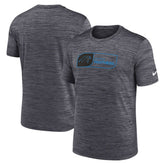 Carolina Panthers Velocity Jock Tag Performance T-Shirt Black | Nike for Sale