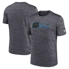 Carolina Panthers Velocity Jock Tag Performance T-Shirt Black | Nike for Sale