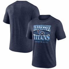 Tennessee Titans Extreme Tackle Tri-Blend T-Shirt Heather Navy | Fanatics