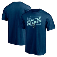 Seattle Kraken Fanatics Block Party Push Ahead T-Shirt - Deep Sea Blue - NHL