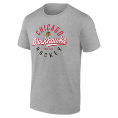 Chicago Blackhawks Fanatics Emblem T-Shirt - Gray - NHL