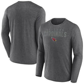 Arizona Cardinals Blackout Long Sleeve T-Shirt Heather Charcoal | Fanatics