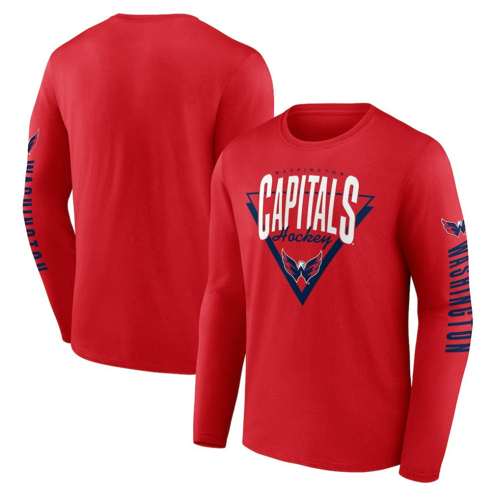 Washington Capitals Fanatics Headline Long Sleeve T-Shirt - Red - NHL