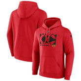 Chicago Blackhawks Fanatics Fleece Pullover Hoodie - Red - NHL