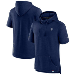 Seattle Kraken Fanatics Authentic Pro Pullover Hoodie - Heather Deep Sea Blue - NHL