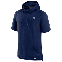 Seattle Kraken Fanatics Authentic Pro Pullover Hoodie - Heather Deep Sea Blue - NHL