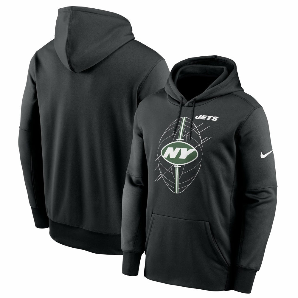 New York Jets Performance Fleece Pullover Hoodie Black | Nike for Sale