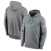 Jacksonville Jaguars Performance Fleece Pullover Hoodie Heather Gray | Nike for Sale
