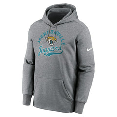 Jacksonville Jaguars Performance Fleece Pullover Hoodie Heather Gray | Nike for Sale