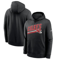 Kansas City Chiefs Club Fleece Pullover Hoodie Black | Nike for Sale