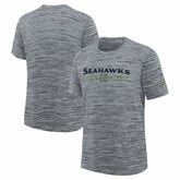Seattle Seahawks Youth 2025 Rivalries Collection Sideline Velocity Dri-FIT T-Shirt Wolf Gray | Nike for Sale