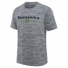 Seattle Seahawks Youth 2025 Rivalries Collection Sideline Velocity Dri-FIT T-Shirt Wolf Gray | Nike for Sale