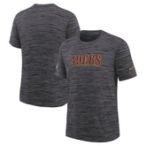 San Francisco 49ers Youth 2025 Rivalries Collection Sideline Velocity Dri-FIT T-Shirt Heather Black | Nike for Sale