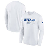Buffalo Bills Youth 2025 Rivalries Collection Sideline Legend Dri-FIT Long Sleeve T-Shirt White | Nike for Sale