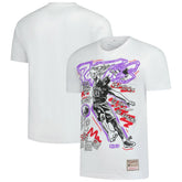 Vince Carter Toronto Raptors Hardwood Classics Chalked Up T-Shirt White - NBA