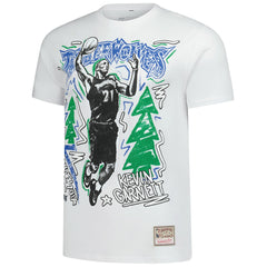 Kevin Garnett Minnesota Timberwolves Hardwood Classics Chalked Up T-Shirt White - NBA