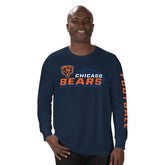 Chicago Bears Starter Half Time Long Sleeve T-Shirt Navy | NFL