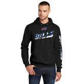 Buffalo Bills Starter Wordmark Logo Pullover Hoodie Black | NFL