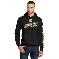 Pittsburgh Steelers Starter Wordmark Logo Pullover Hoodie Black | NFL