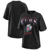 Chicago Cubs WEAR by Erin Andrews Women's Oversized Boyfriend T-Shirt - MLB
