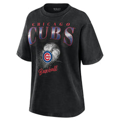 Chicago Cubs WEAR by Erin Andrews Women's Oversized Boyfriend T-Shirt - MLB