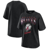 Atlanta Braves WEAR by Erin Andrews Women's Oversized Boyfriend T-Shirt - MLB