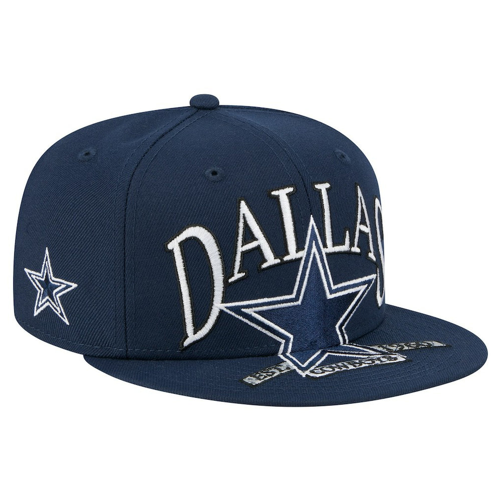 Dallas Cowboys New Era Oversized 59FIFTY Fitted Hat Navy | NFL