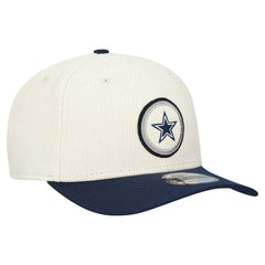Dallas Cowboys New Era Loyal Corduroy 9SEVENTY Adjustable Hat Cream | NFL