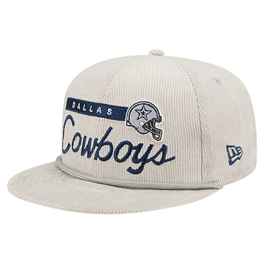 Dallas Cowboys New Era Cord Rope 9FIFTY Snapback Hat Gray | NFL