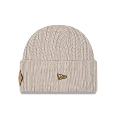Dallas Cowboys New Era Logo Applique Cuffed Knit Hat Light Beige | NFL