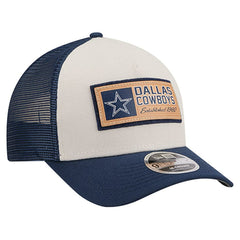 Dallas Cowboys New Era Two-Tone Text 9FORTY M-Crown Adjustable Hat Stone/Navy | NFL