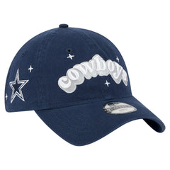 Dallas Cowboys New Era Girls Youth Cheer 9TWENTY Adjustable Hat Navy | NFL