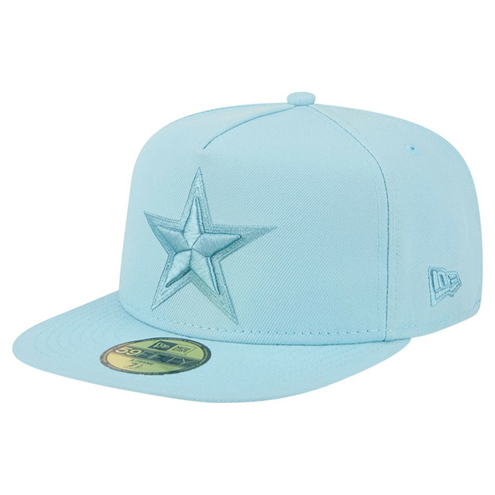 Dallas Cowboys New Era Color Pack A-Frame 59FIFTY Fitted Hat Light Blue | NFL