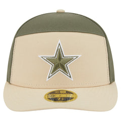 Dallas Cowboys New Era 2-Tone Color Pack Split Panel 59FIFTY Fitted Hat Light Beige/Olive | NFL