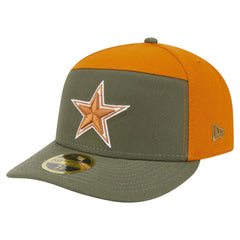 Dallas Cowboys New Era 2-Tone Color Pack Split Panel 59FIFTY Fitted Hat Olive/Brown | NFL