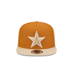 Dallas Cowboys New Era Two-Tone Color Pack A-Frame 9FIFTY Snapback Hat Brown/Light Beige | NFL