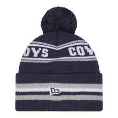 Dallas Cowboys New Era Pre-School Classic Cuffed Knit Hat with Pom Navy | NFL