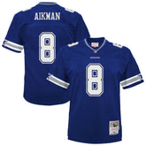 Troy Aikman Dallas Cowboys Preschool 1996 Retired Player Legacy Jersey Navy | Mitchell & Ness