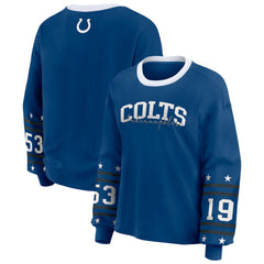 Indianapolis Colts WEAR by Erin Andrews Women's Sport Long-Sleeve T-Shirt Royal | NFL