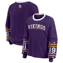 Minnesota Vikings WEAR by Erin Andrews Women's Sport Long-Sleeve T-Shirt Purple | NFL
