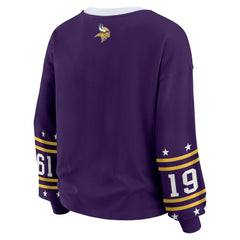 Minnesota Vikings WEAR by Erin Andrews Women's Sport Long-Sleeve T-Shirt Purple | NFL