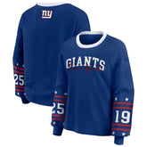 New York Giants WEAR by Erin Andrews Women's Sport Long-Sleeve T-Shirt Royal | NFL