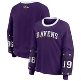 Baltimore Ravens WEAR by Erin Andrews Women's Sport Long-Sleeve T-Shirt Purple | NFL