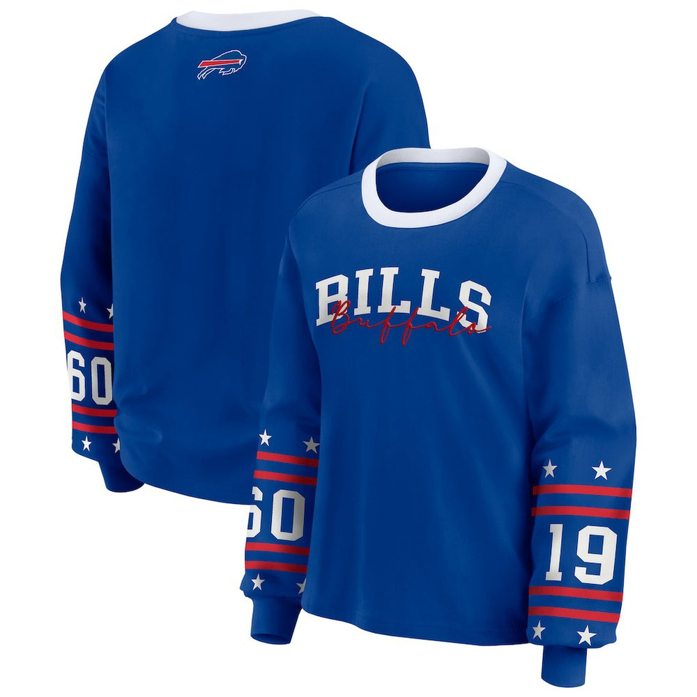 Buffalo Bills WEAR by Erin Andrews Women's Sport Long-Sleeve T-Shirt Royal | NFL