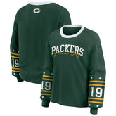 Green Bay Packers WEAR by Erin Andrews Women's Plus Size Sport Long-Sleeve T-Shirt Green | NFL